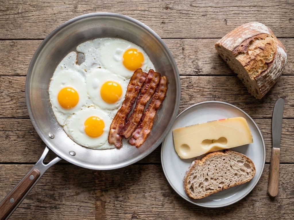 Howl's Moving Castle Bacon & Eggs plated dish