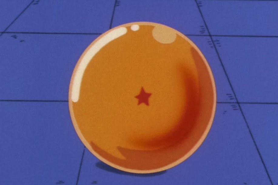 Scene from Dragon Ball featuring Dragon Ball Gelatin Dessert (Four-Star Dome)